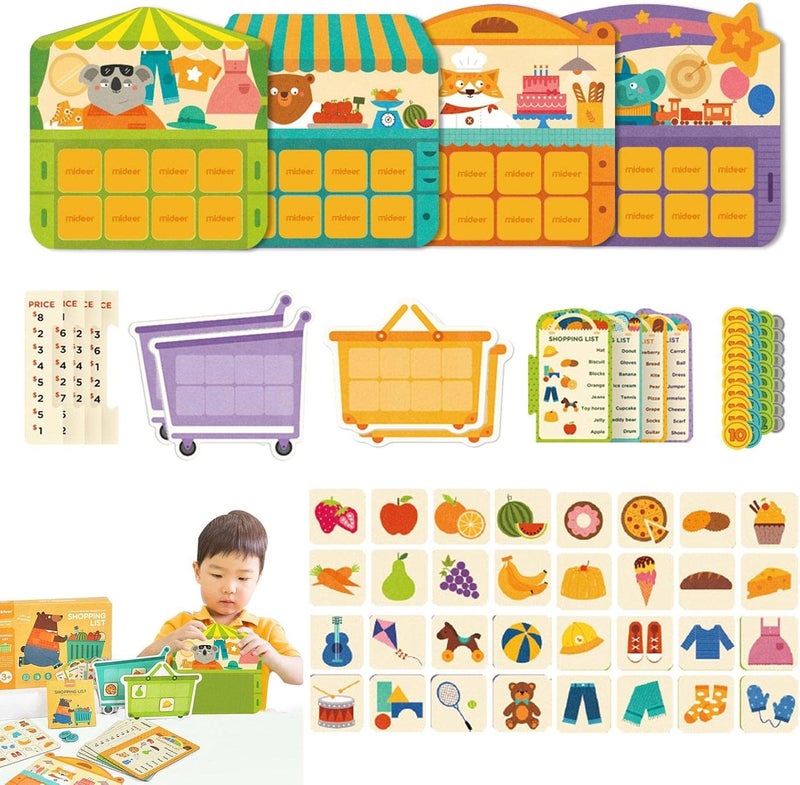 woobles 4 Pcs Shopping Game for Kids | Shopping Memory Game | Playing Accessories for Teens, Daughters and Sons, Birthday Gift for Children - Image 1